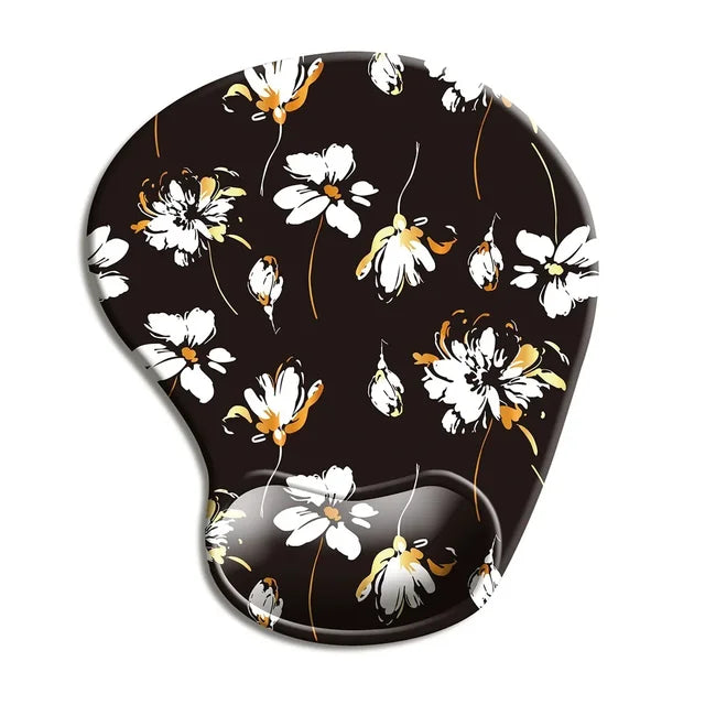 Ergonomic American Smart wrist rest mouse pad with non-slip rubber base and cushioned support for comfortable office use