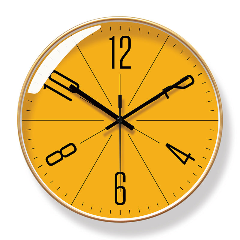 American Smart 10/12-inch modern wall clock with silent quartz movement, ideal for living rooms and contemporary home decor.