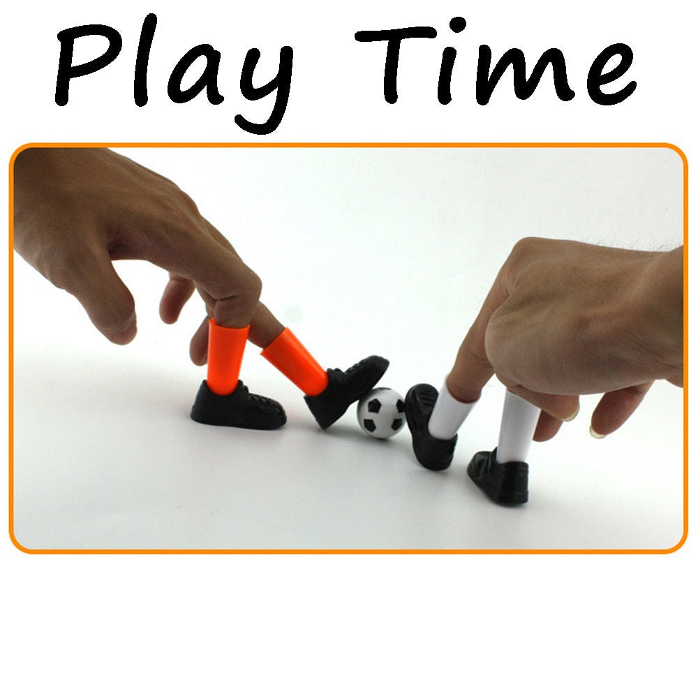 American Smart EP finger soccer game set with two goals, featuring fun, novelty finger toys for children, perfect for playful matches.