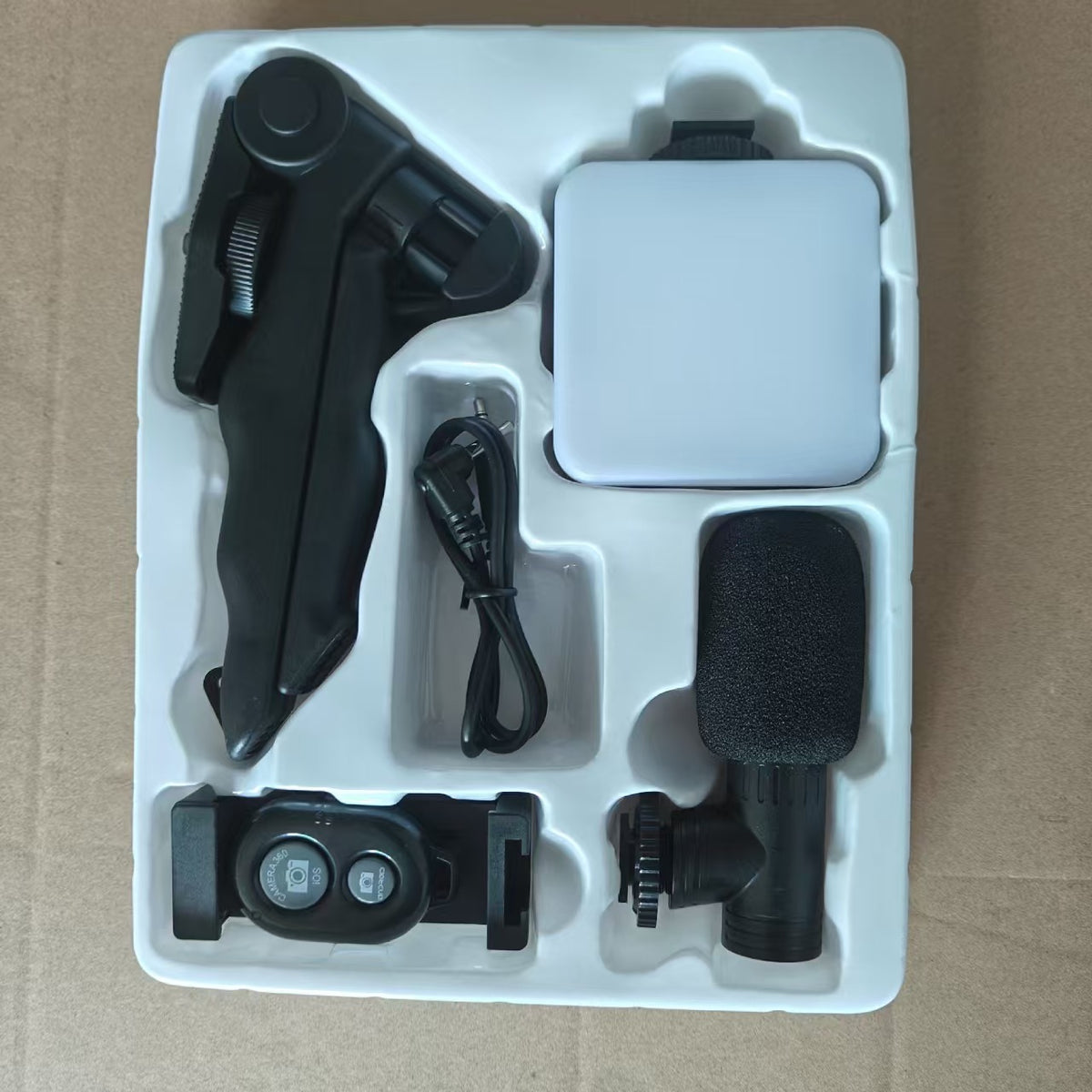 Desktop beauty leg pocket fill light with microphone, handheld reflex conference lamp, ideal for photography and video recording.