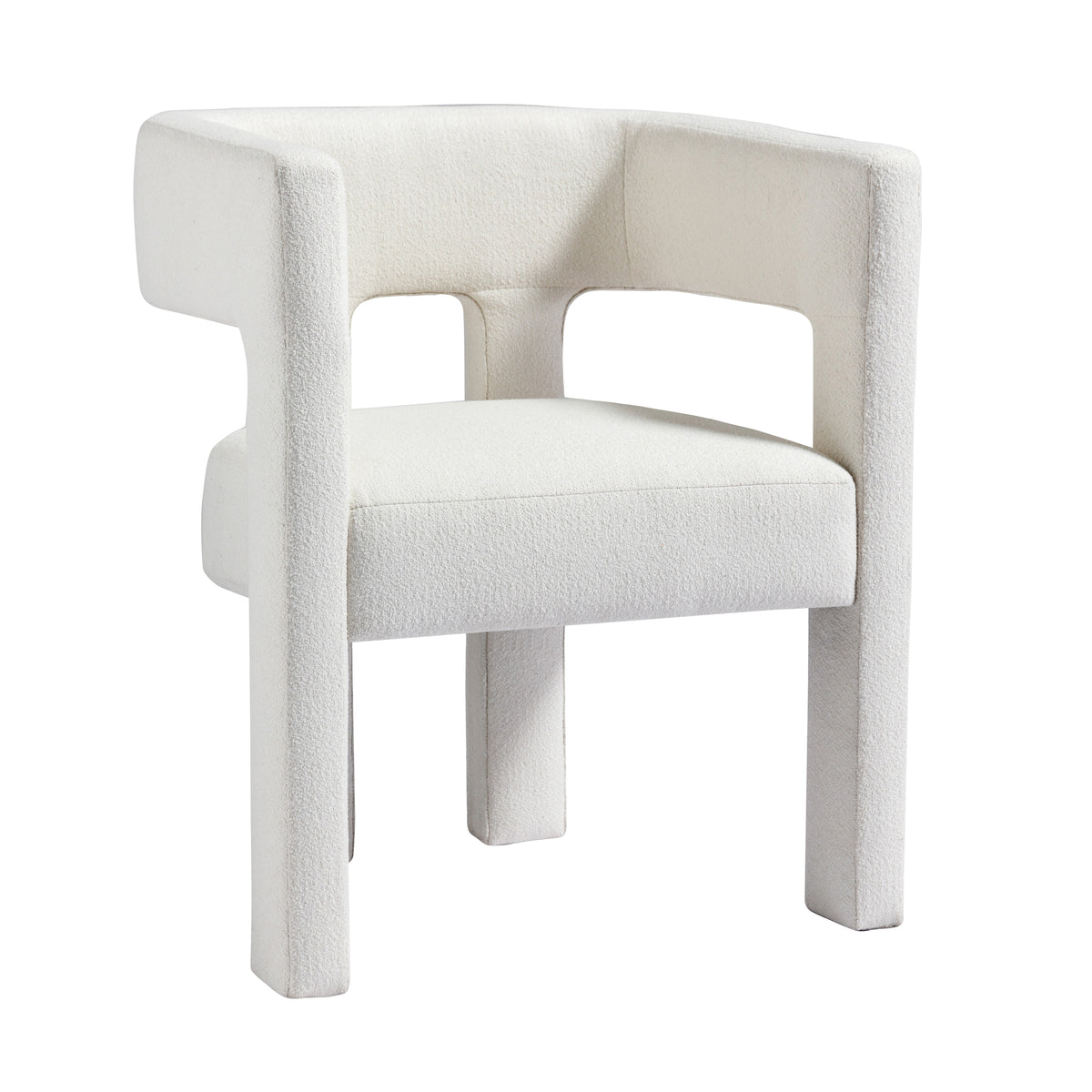 Beige fabric upholstered accent chair by American Smart EP, modern design for living room, bedroom, or dining room.