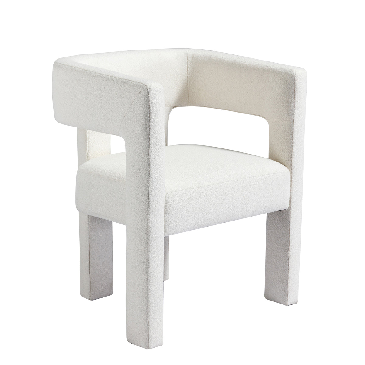 Beige fabric upholstered accent chair by American Smart, modern design, ideal for living room, bedroom, or dining room.