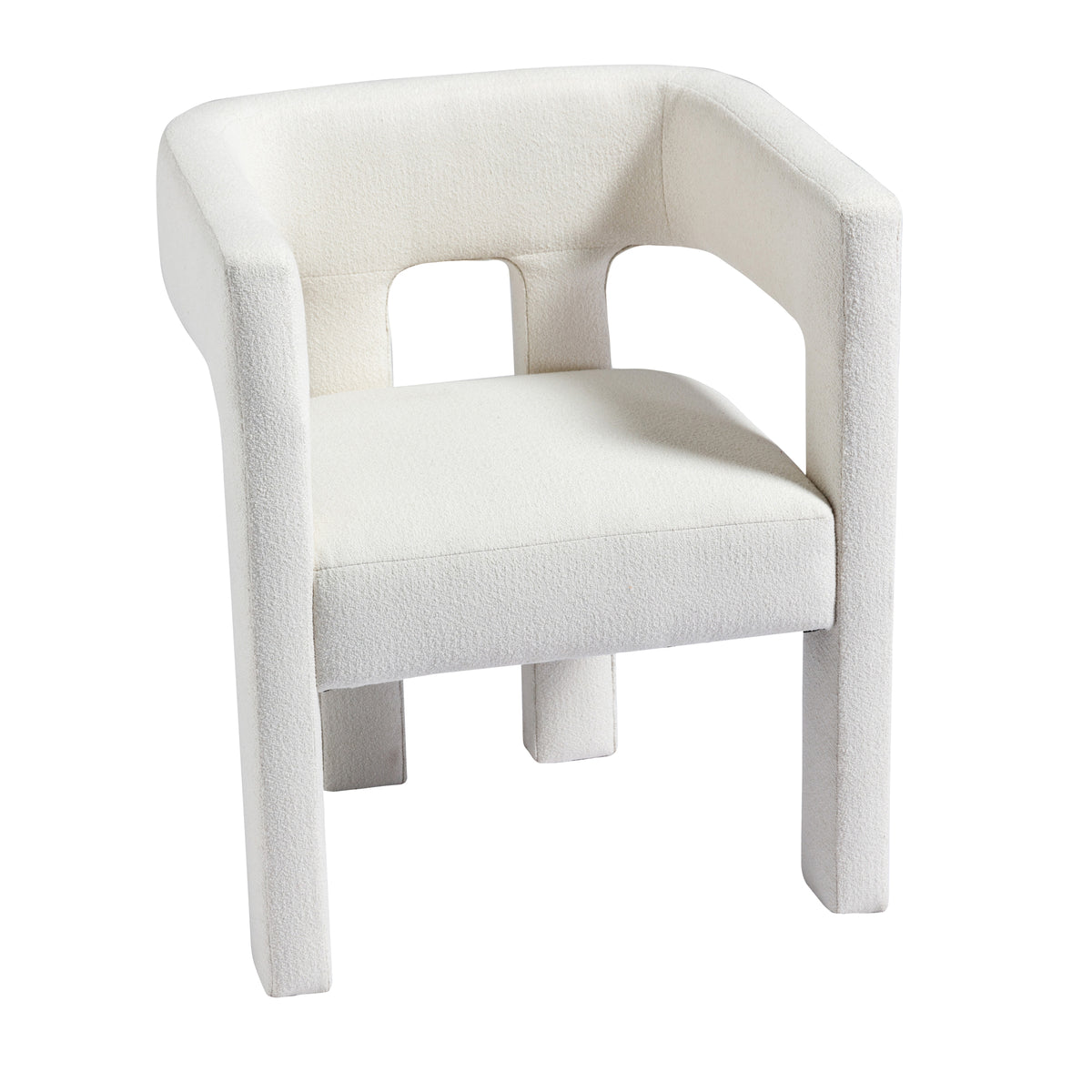 Beige American Smart EP fabric upholstered accent chair with contemporary design, ideal for living room, bedroom, or dining room.