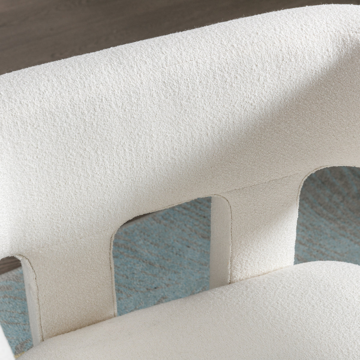 Beige fabric upholstered accent chair by American Smart, contemporary design, perfect for living room, bedroom, or dining room.