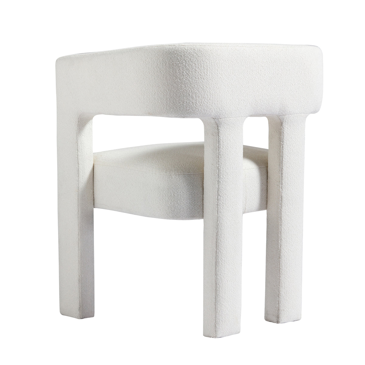 Beige fabric upholstered accent dining chair with contemporary design, ideal for living room, bedroom, or dining area. American Smart - EP