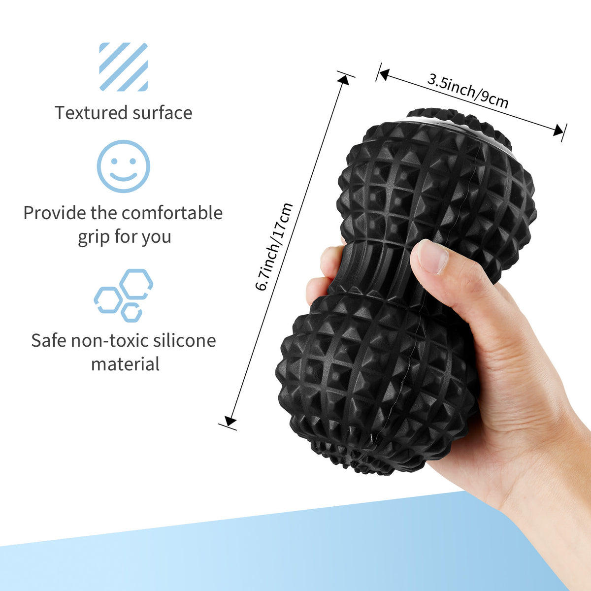 Electric massage peanut ball vibration yoga ball muscle fascia ball silicone ball vibration relaxation ball - American Smart
