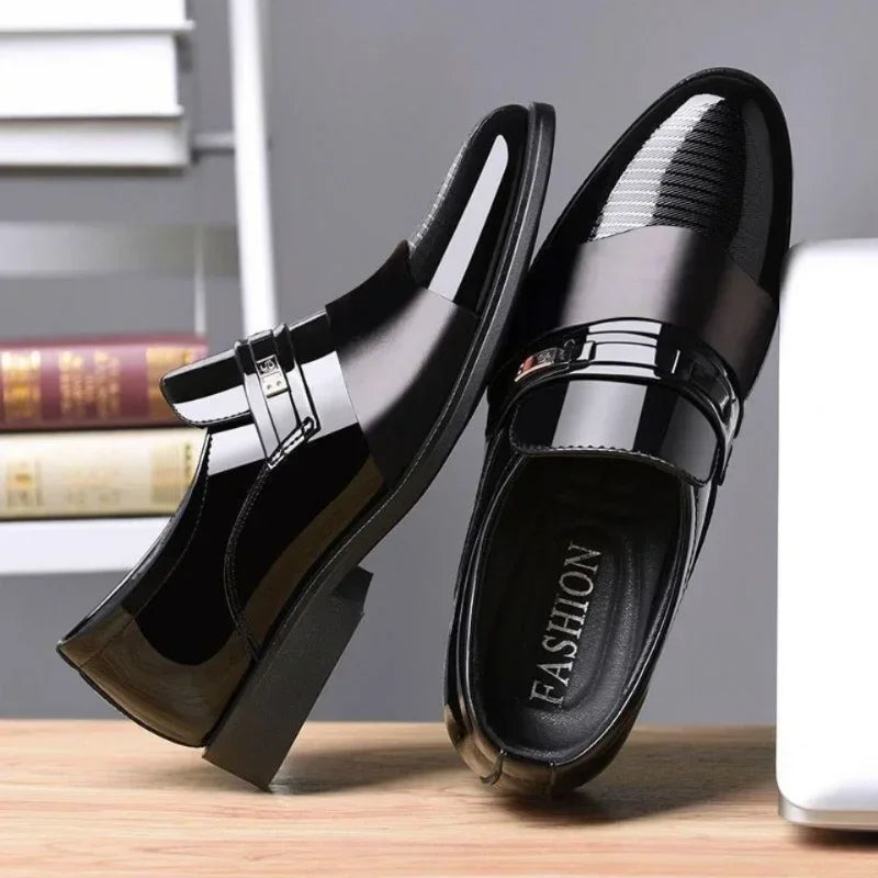American Smart men's leather wedding and formal oxford shoes with a classic, luxurious pointed design for business and office wear