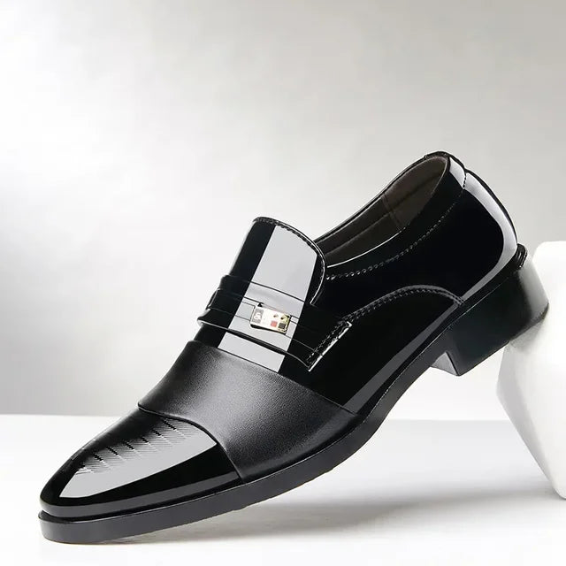 Leather men's wedding and formal Oxfords by American Smart - EP, classic luxury dress shoes for business and office wear.