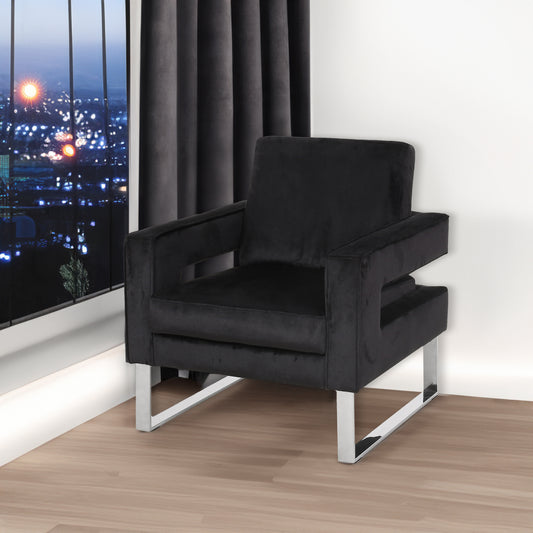 American Smart EP arm chair with plush fabric upholstery and wooden legs, showcasing a modern, comfortable seating design.