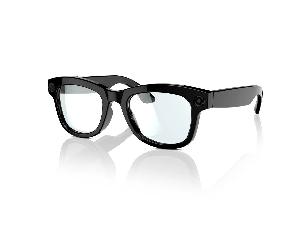 American Smart EP Bluetooth AI shooting glasses with 5MP camera, voice assistant, real-time translation, and image stabilization.