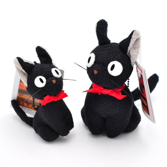 Little black cat plush toy pendant doll from American Smart, featuring a cute witch-themed design for Halloween or accessories.