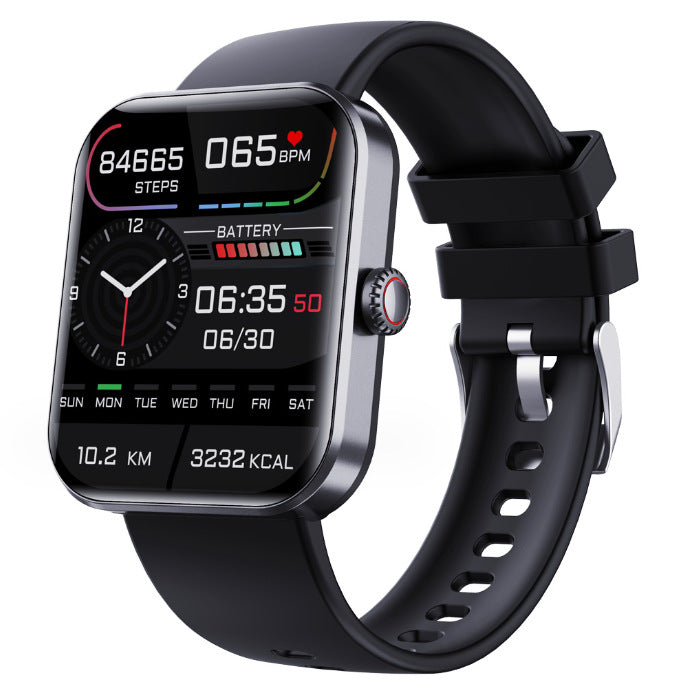 American Smart F57L smartwatch with sports wristband, heart rate, blood pressure, body temperature, and Bluetooth connectivity.