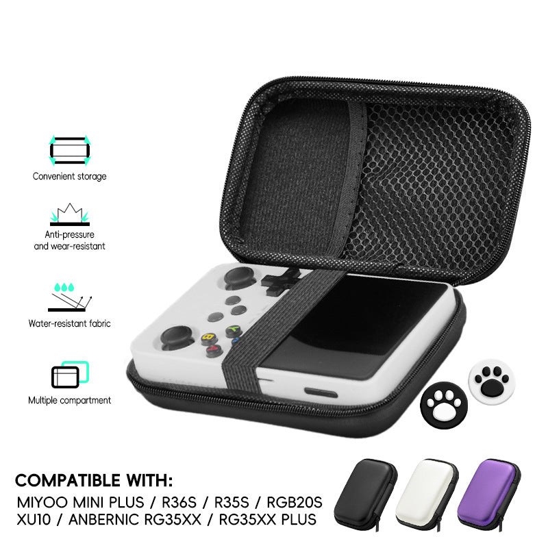 EVA hard shell bag for R35S/R36S handheld game console, protective storage case, American Smart EP accessory for gaming devices