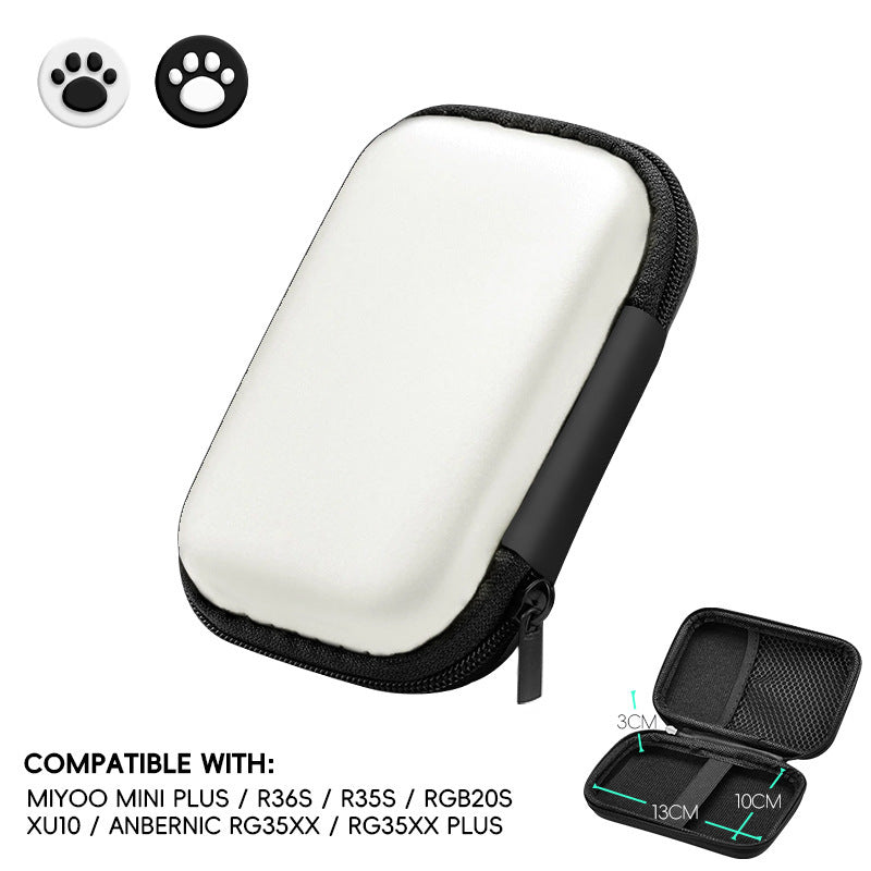 EVA hard shell bag for R35S/R36S handheld game console from American Smart - EP, protective storage accessory for gaming device.