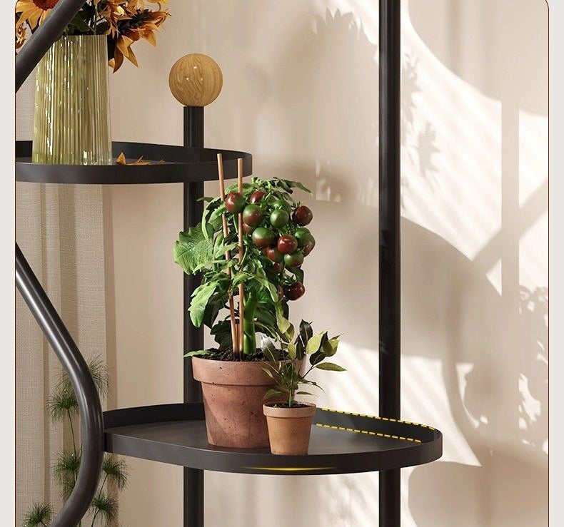 Floor-standing flower rack from American Smart EP, living room storage rack with multiple shelves for plants or decorative items.