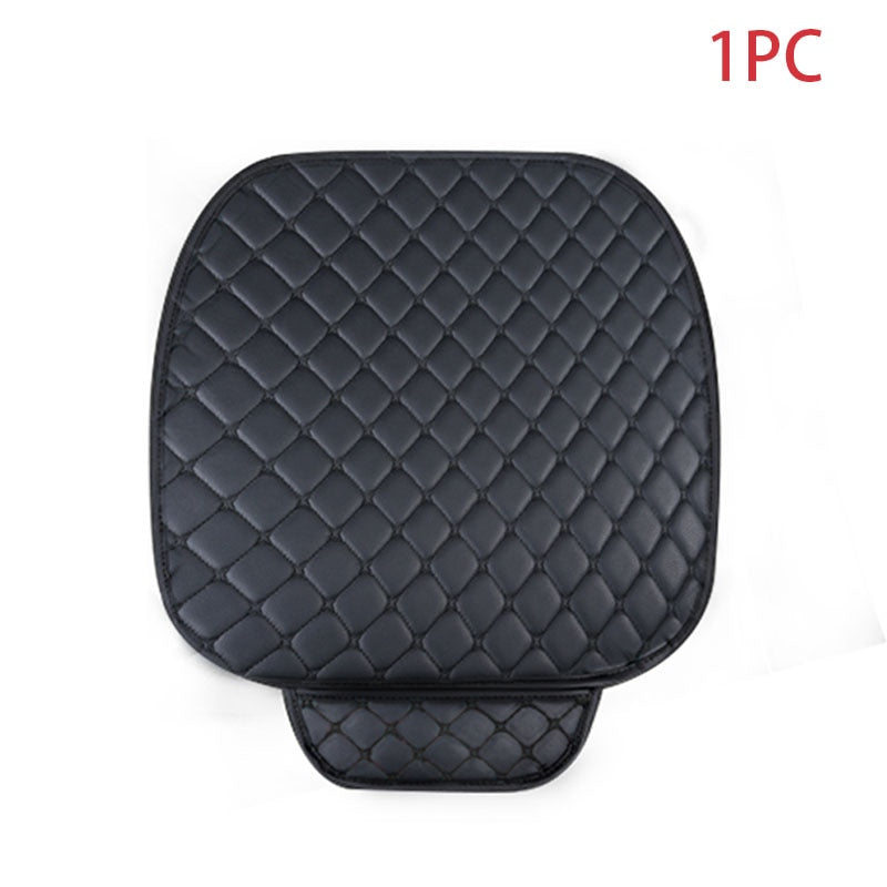 Universal leather car seat cover set by American Smart, featuring cushion pads and mats for auto seat protection and interior enhancement.