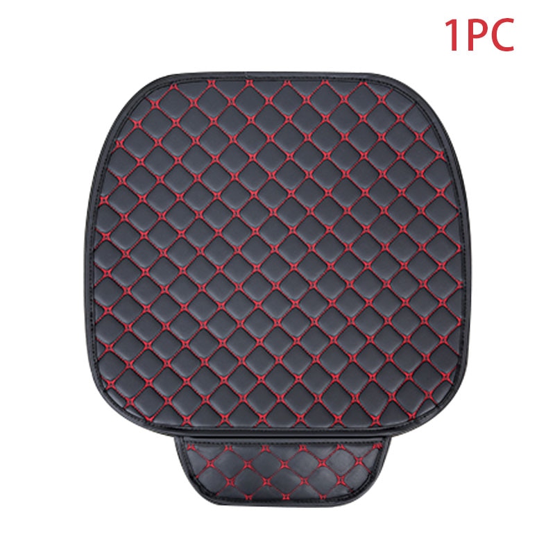 Universal leather car seat cover set by American Smart, includes cushion pads and mats for auto seat protection and interior styling.