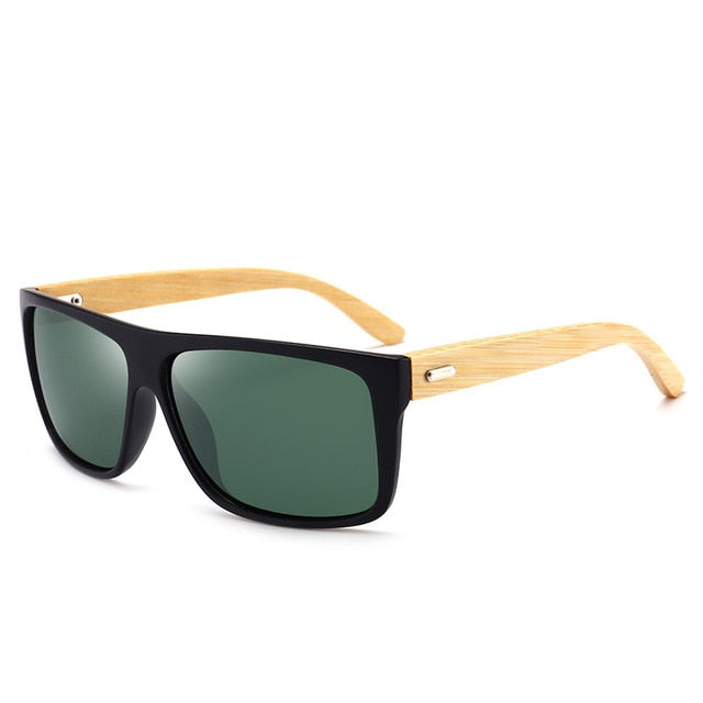 Men's driving sunglasses with bamboo legs, UV400 protection, stylish outdoor Gafas de Sol for men by American Smart - EP