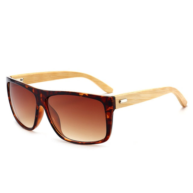 Men's driving sunglasses with bamboo legs, UV400 protection, stylish outdoor Gafas De Sol for men by American Smart - EP