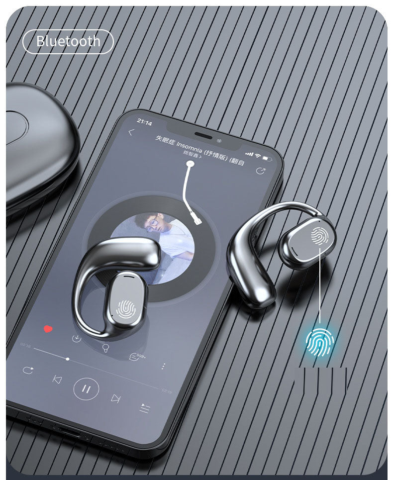 American Smart GT280 OWS wireless Bluetooth earphones with ear-hanging design, noise reduction, ideal for sports and active use