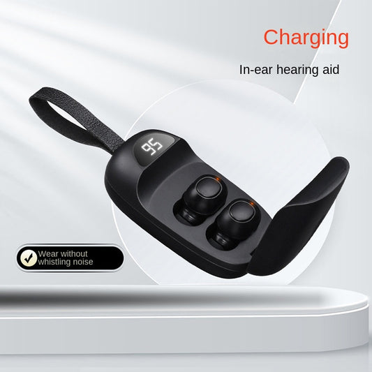 American Smart EP hearing aid sound amplifier with magnetic clasp and digital display, showcasing high-quality audio collection.