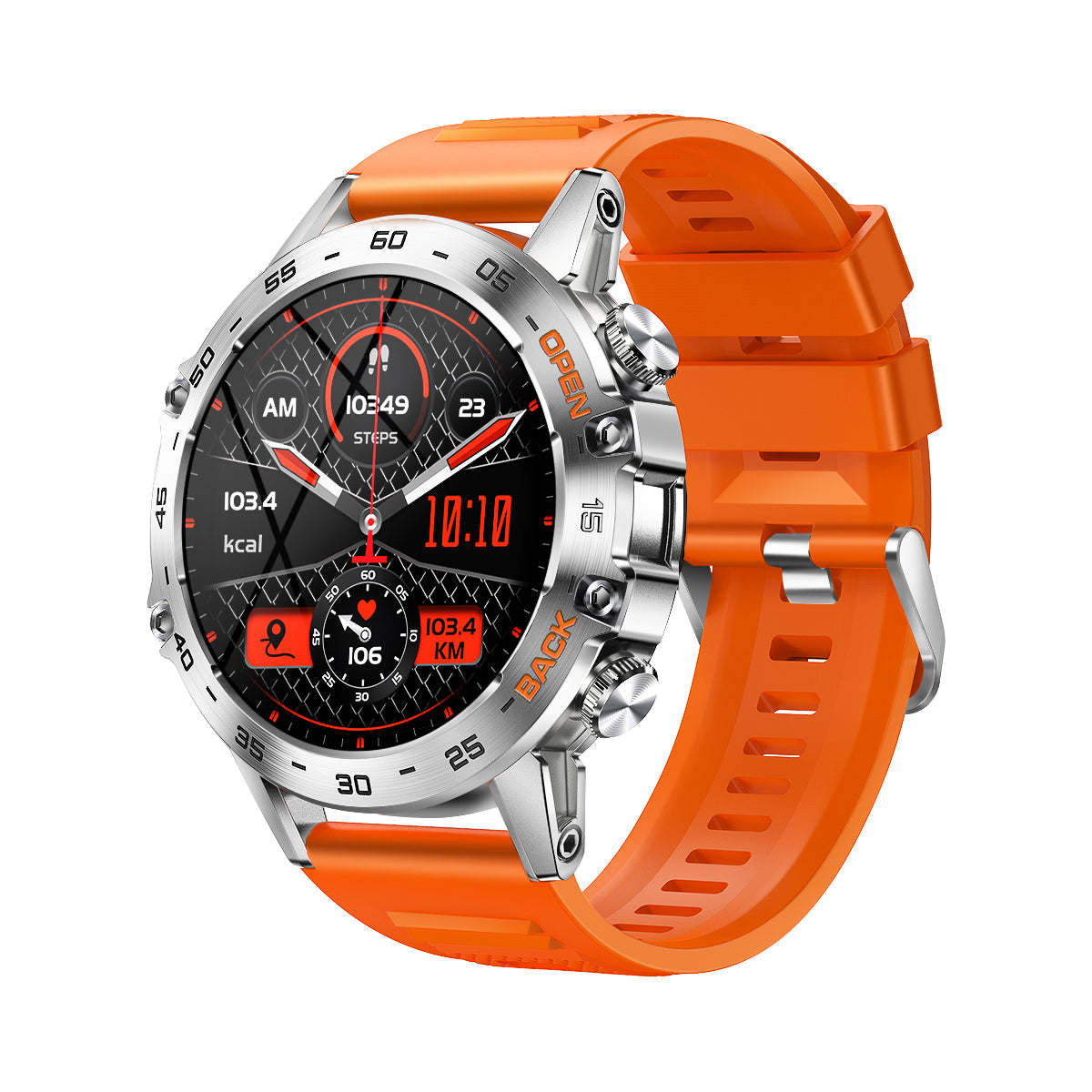 American Smart K52 Bluetooth Smart Watch with heart rate, blood oxygen, outdoor features, and long battery life.