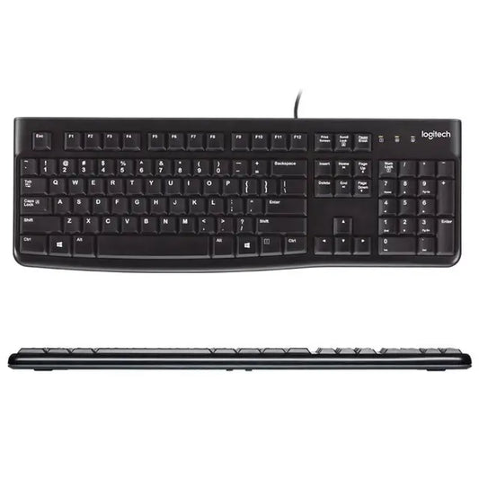American Smart EP Logitech K120 wired keyboard for desktop and office use, waterproof USB keyboard with a standard layout.