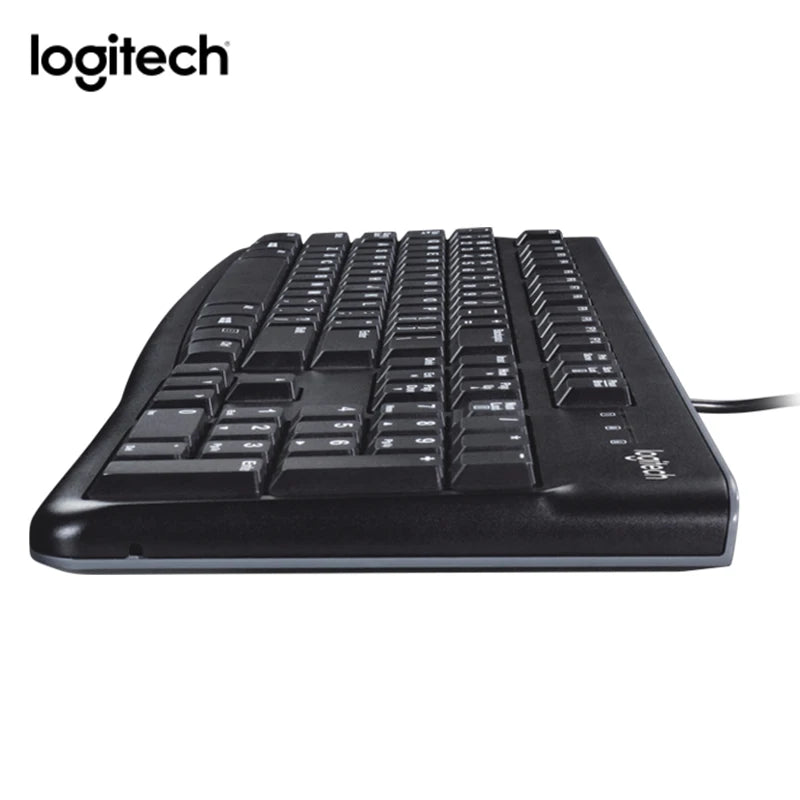 American Smart EP Logitech K120 wired keyboard for desktop and office use, waterproof, USB connection, suitable for home and office.