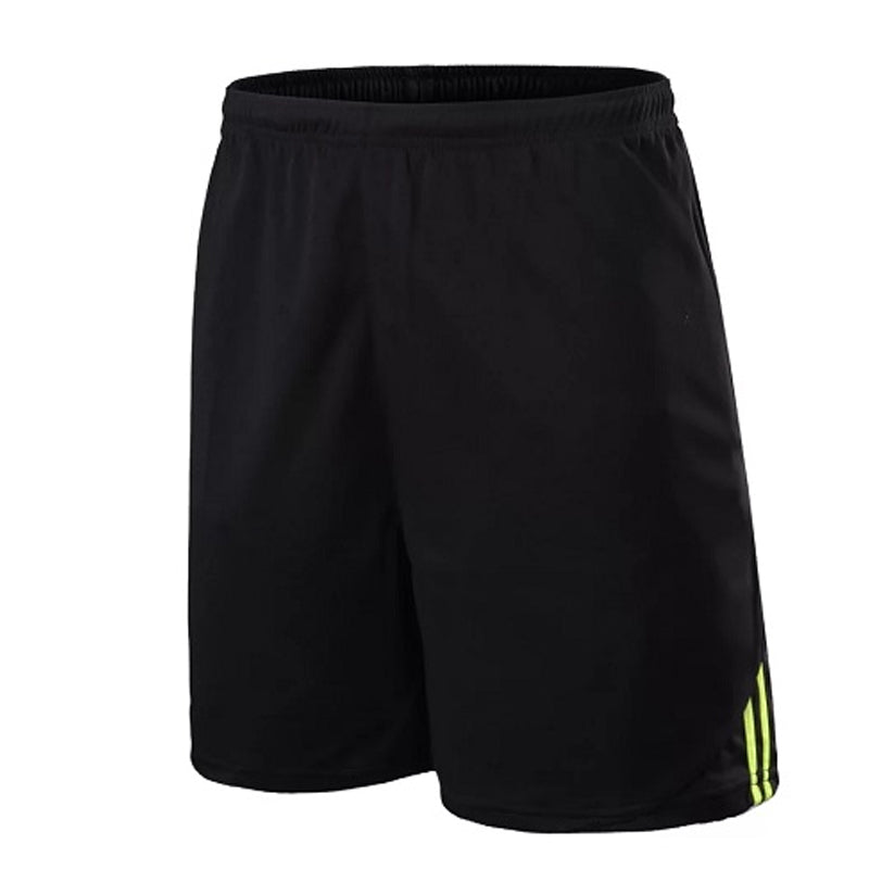 Men's sportswear kit by American Smart EP, short sleeve running and soccer training suit with jersey and football shorts.