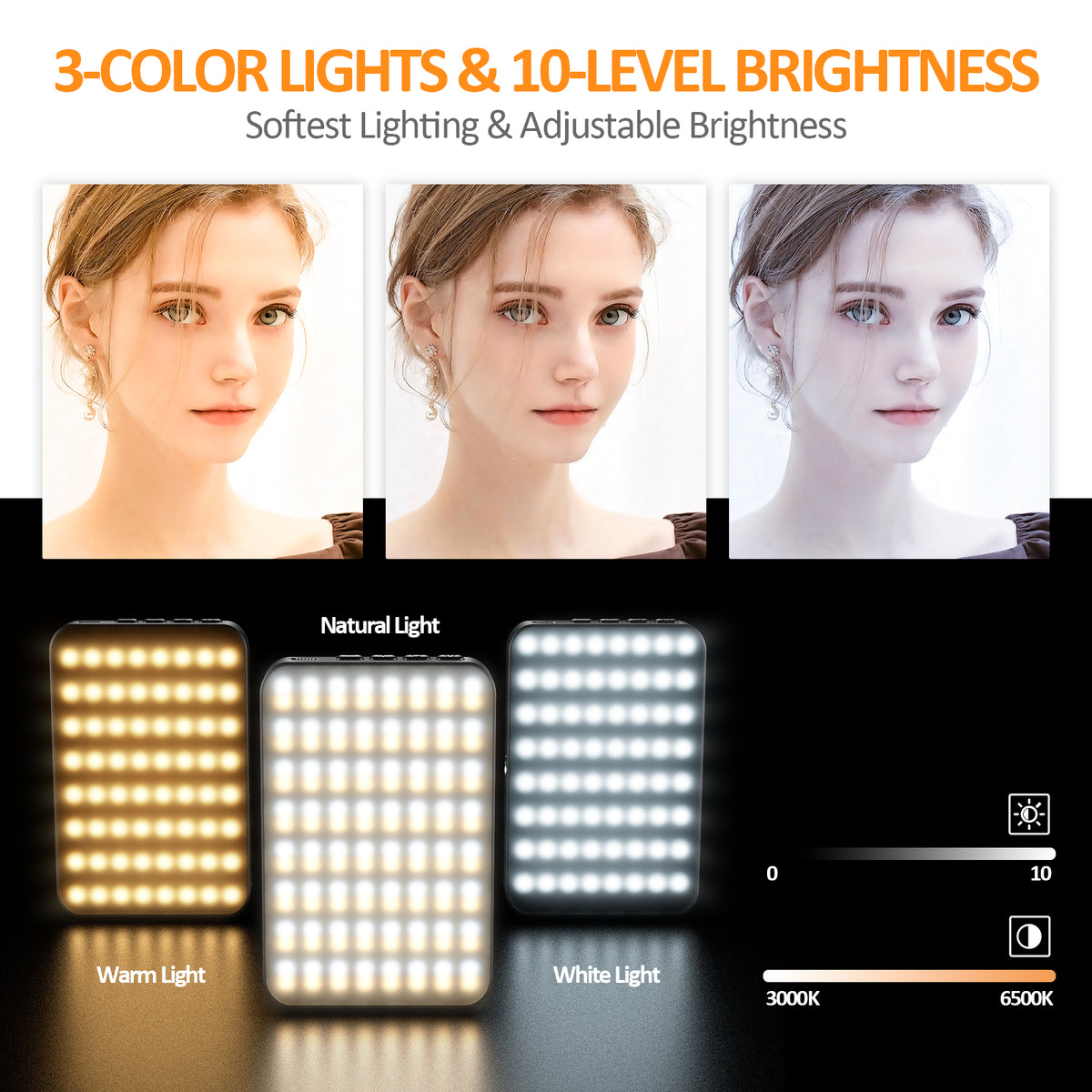 American Smart EP magnetic LED fill light for video calls, photography, and live broadcasting, compact pocket-sized design.
