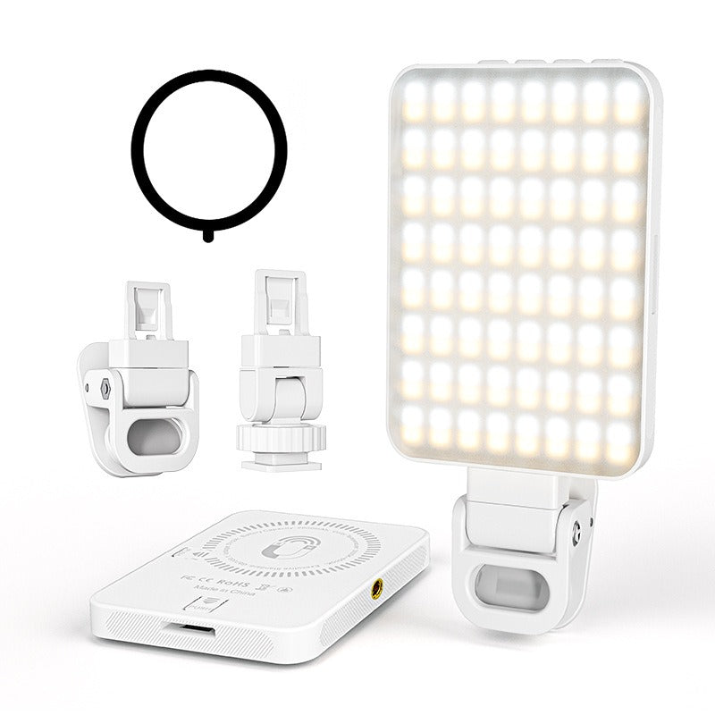 American Smart EP magnetic LED fill light for video calls, photography, and live broadcasts, compact pocket-sized design.