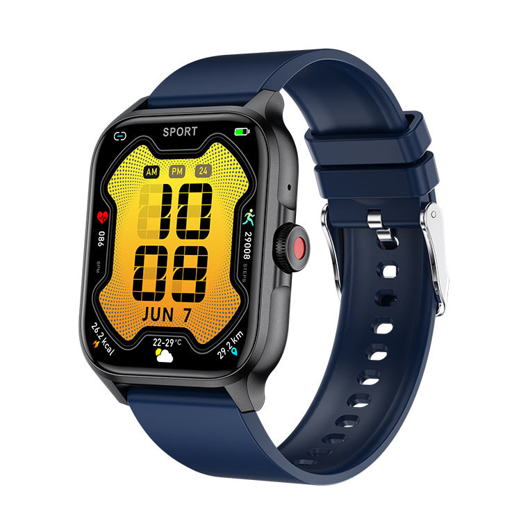 American Smart QX15 smartwatch with HD screen, Bluetooth calling, heart rate, blood oxygen, waterproof design, and rotating button.