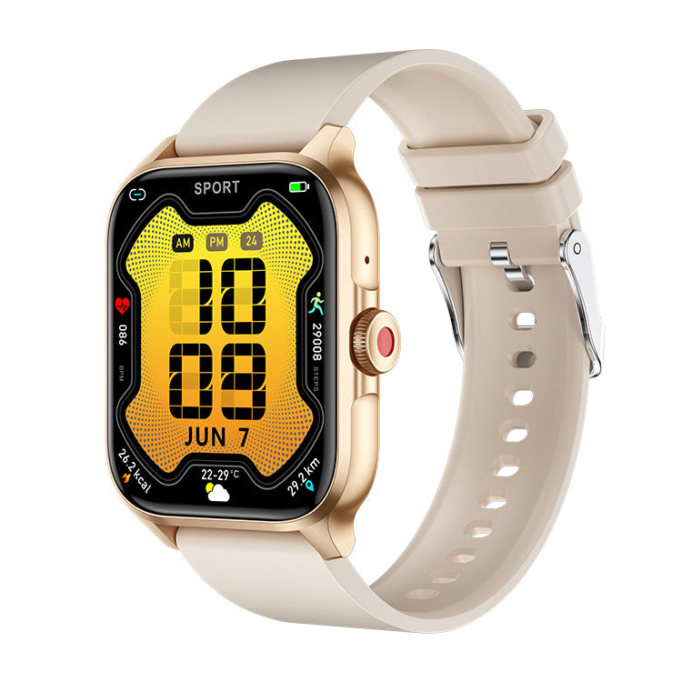 American Smart QX15 smartwatch with HD screen, Bluetooth calling, heart rate, blood oxygen, waterproof, sports features, rotating button