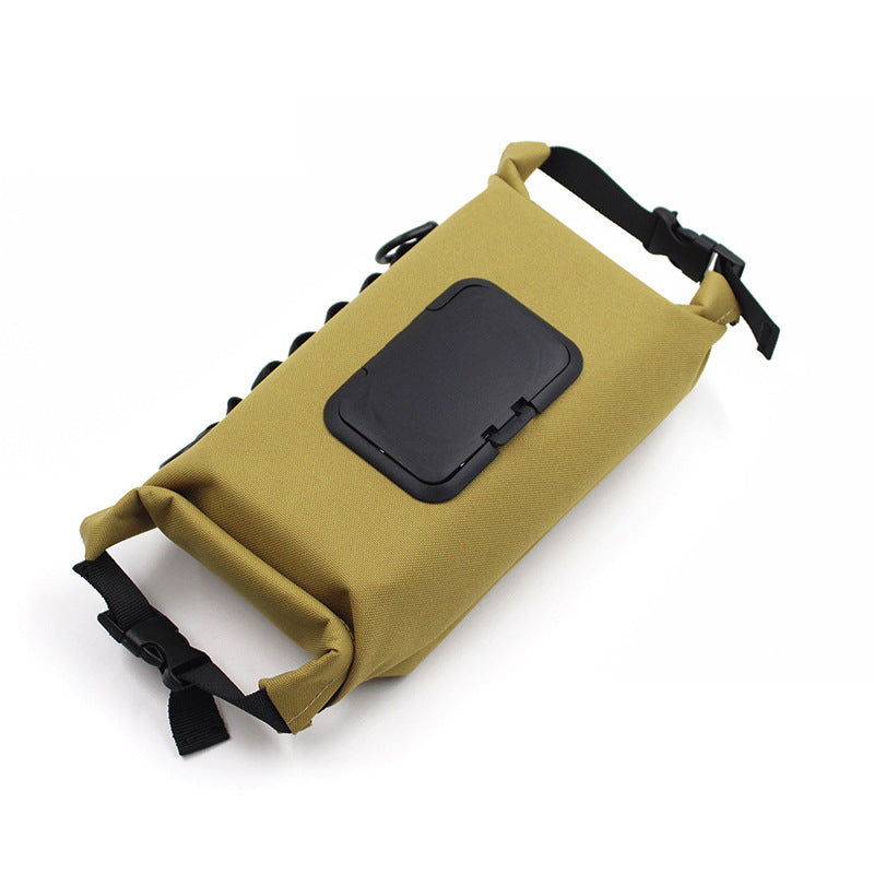 Camouflage waterproof canvas tissue bag by American Smart—square outdoor camping wet tissue paper storage container with hand-held design