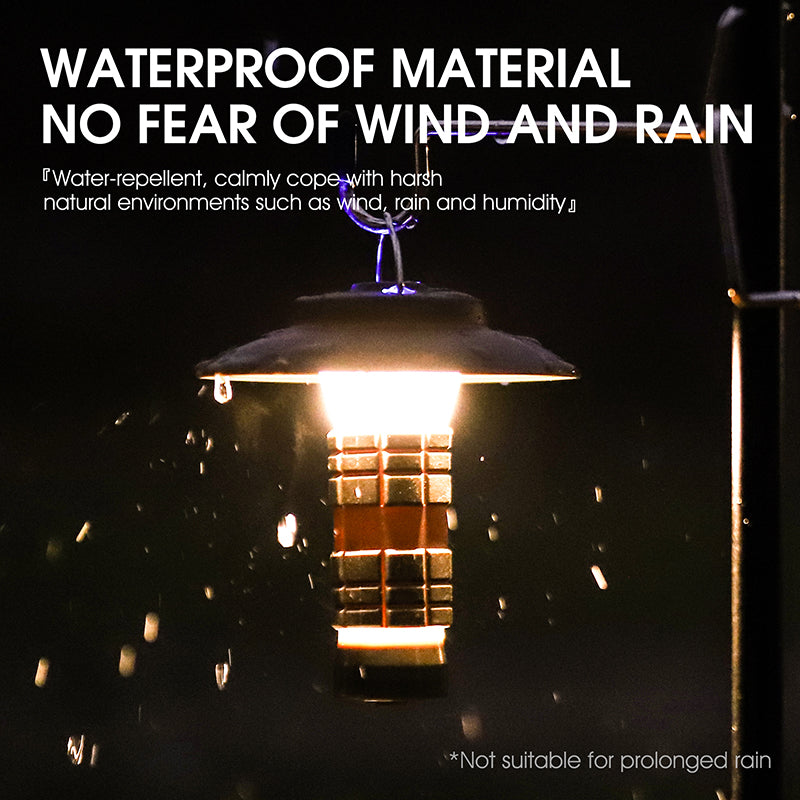 Portable American Smart outdoor lighthouse camping light with magnetic suction, LED tent light, and emergency flashlight for outdoor use.