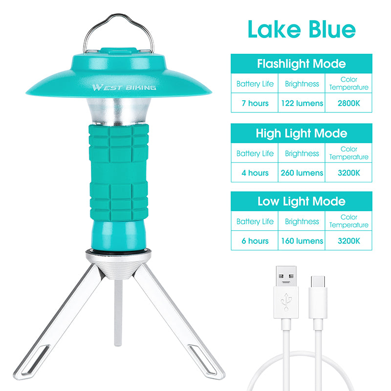 Outdoor lighthouse camping light by American Smart, portable LED tent light with magnetic suction for emergency and outdoor use.