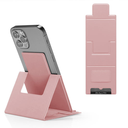 Personalized American Smart EP mobile phone stand, desktop folding stand with PU leather, ultra-thin and office-friendly design.