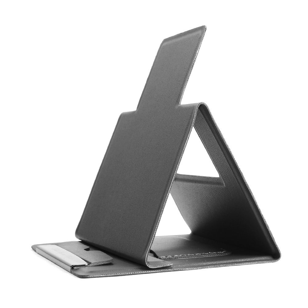 Personalized American Smart EP mobile phone stand with PU leather, ultra-thin folding desktop stand for office use.