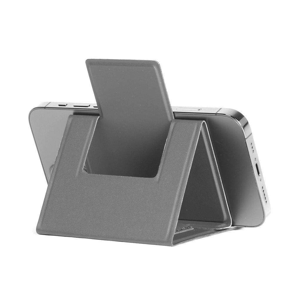 American Smart EP personalized mobile phone stand, desktop folding stand with ultra-thin PU leather design for office use.