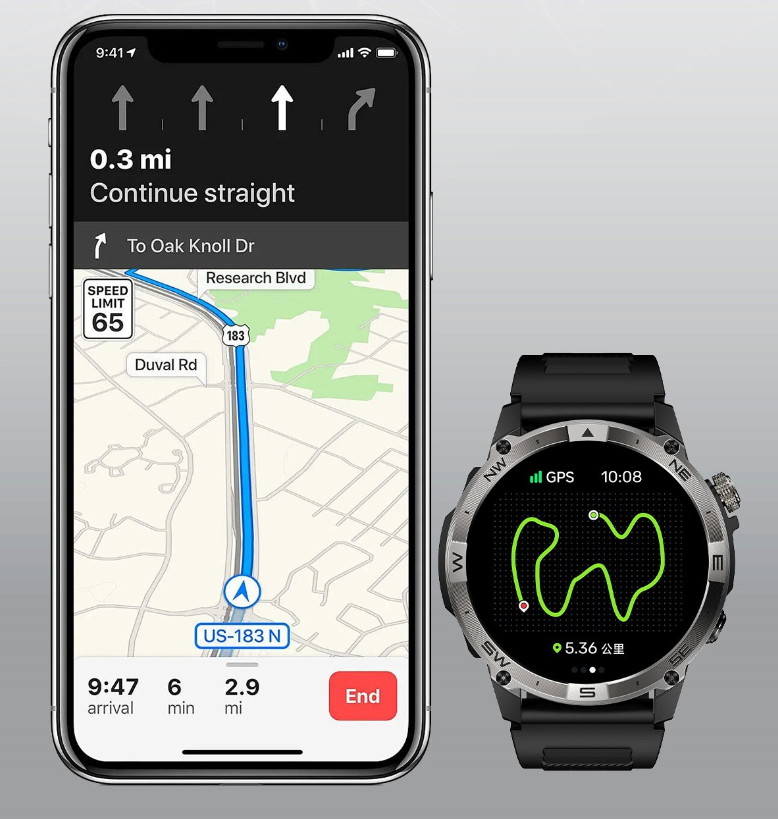American Smart EP sports watch with GPS, waterproof design, and fitness tracking for cycling, running, swimming, and outdoor activities.