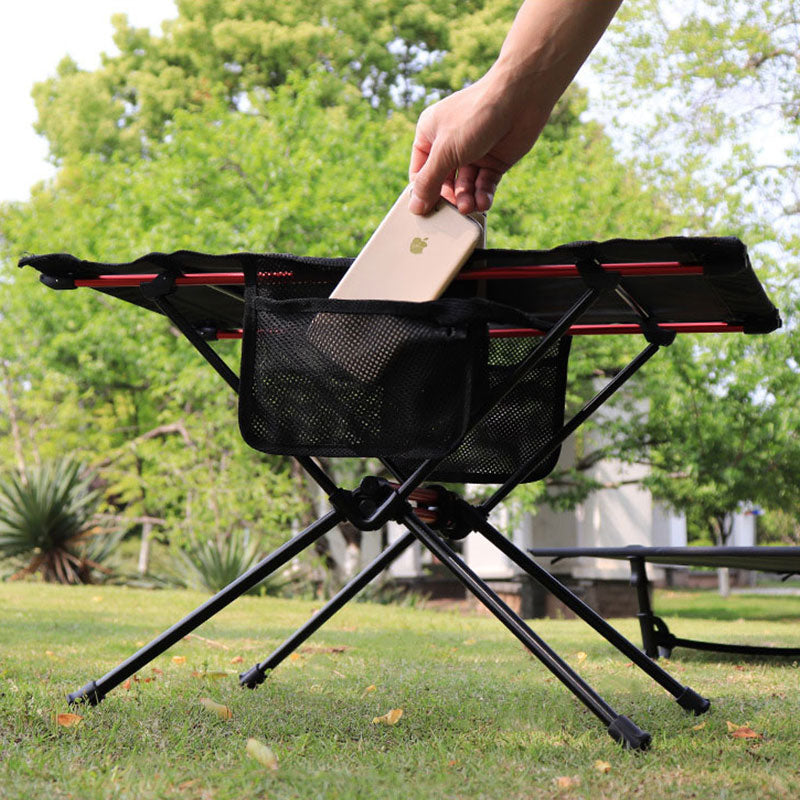 American Smart EP ultra-light folding camping table with cup holes, portable for outdoor picnics, camping, and barbecues