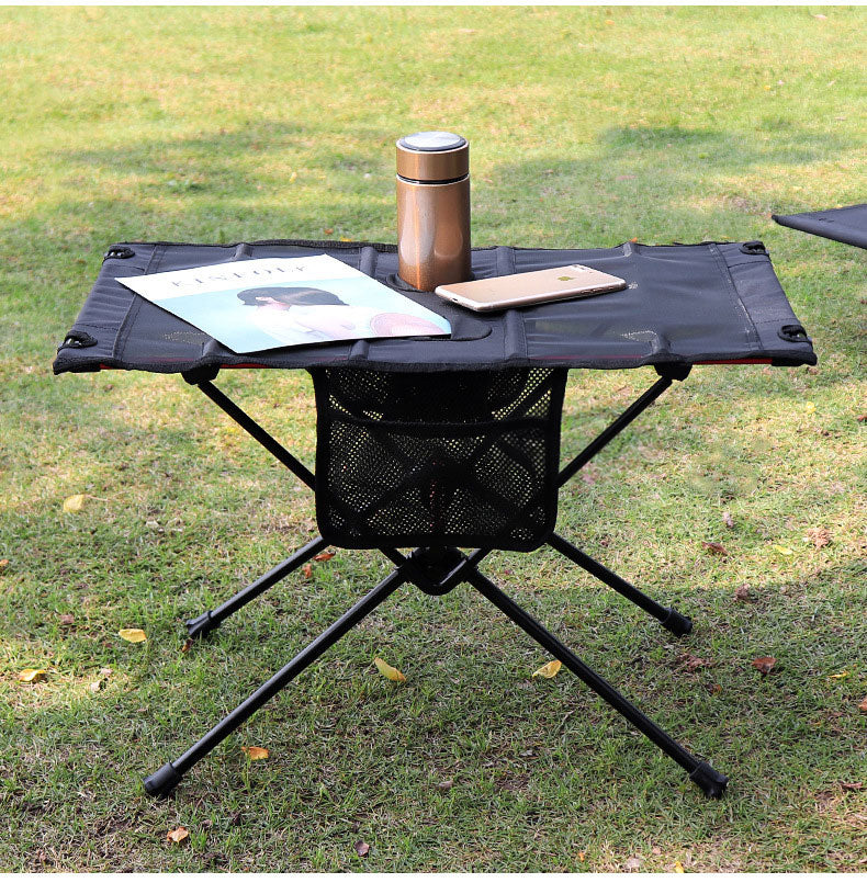 American Smart EP ultra-light folding camping table with cup holes, portable design for outdoor picnics, camping, and barbecues.