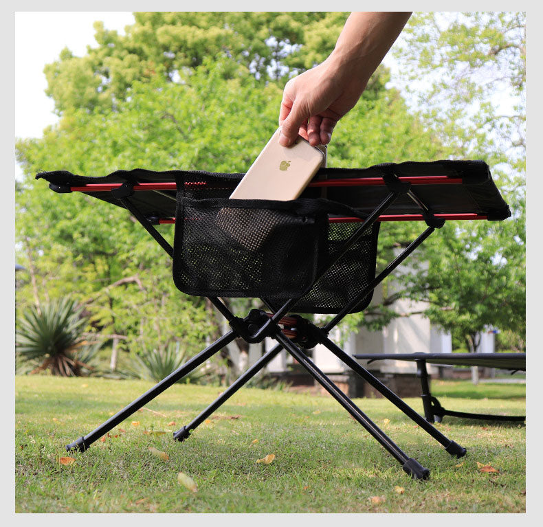 Portable American Smart EP ultra-light folding camping table with cup holes, ideal for outdoor picnics, camping, and outdoor activities.