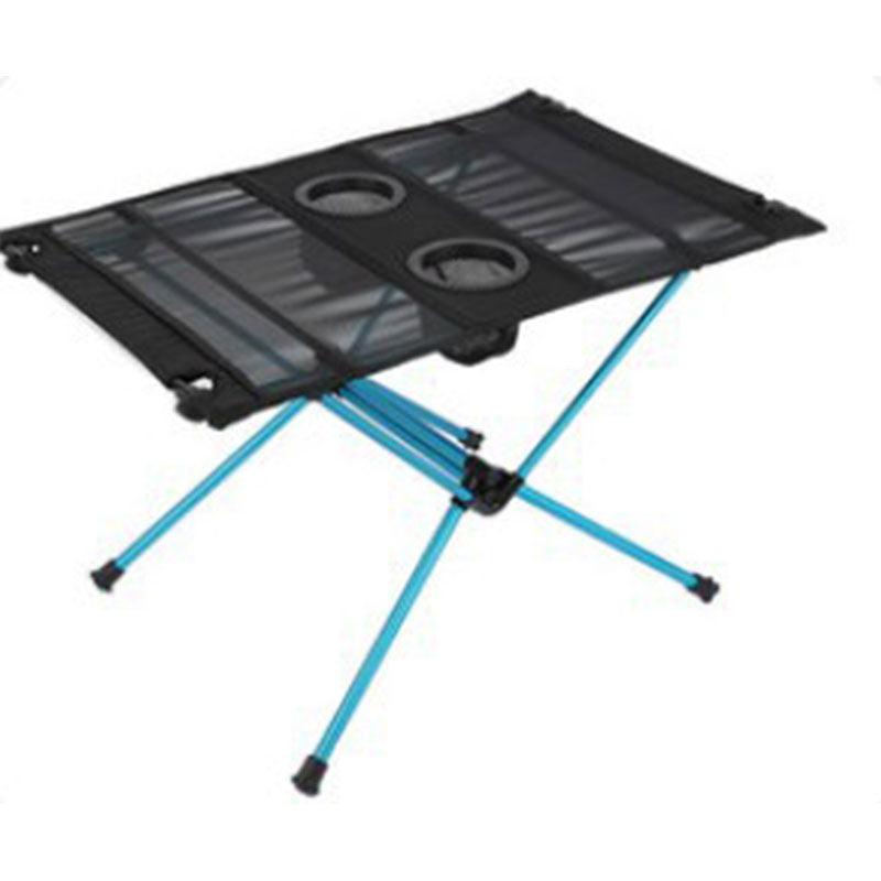 American Smart EP ultra light folding camping table with cup holder, portable for outdoor picnics, camping, and outdoor activities.