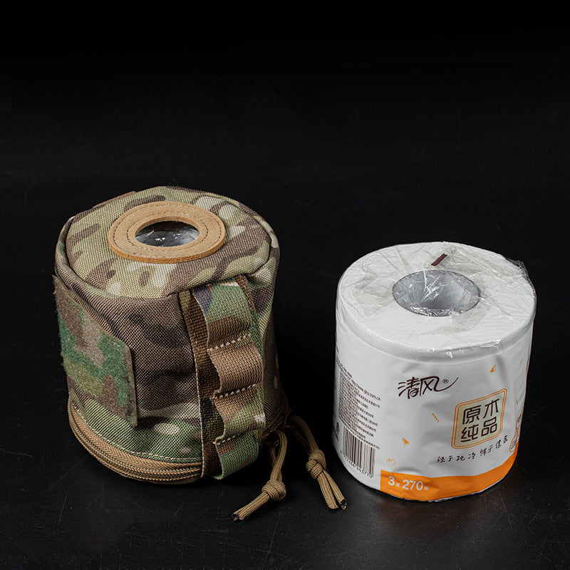 American Smart Velcro MOLLE Webbing paper towel quick draw paper roll storage bag with easy access and secure attachment.