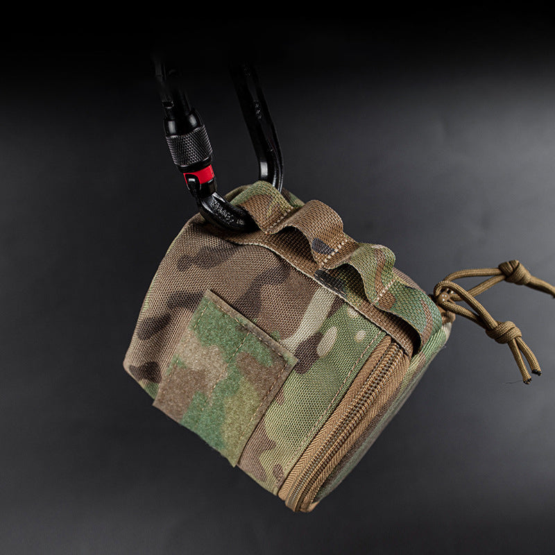 American Smart Velcro MOLLE webbing paper towel quick draw storage bag for easy paper roll access and organization.