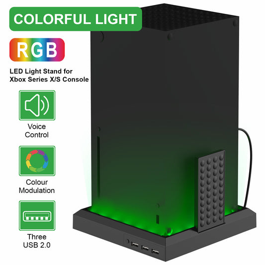 American Smart EP Xbox Series X/S controller with ambient RGB lighting, seven-color luminous base, gaming peripheral accessory