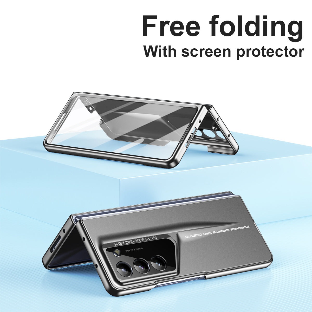Samsung ZFold 6 phone case with integrated protective film and anti-drop features by American Smart - EP.