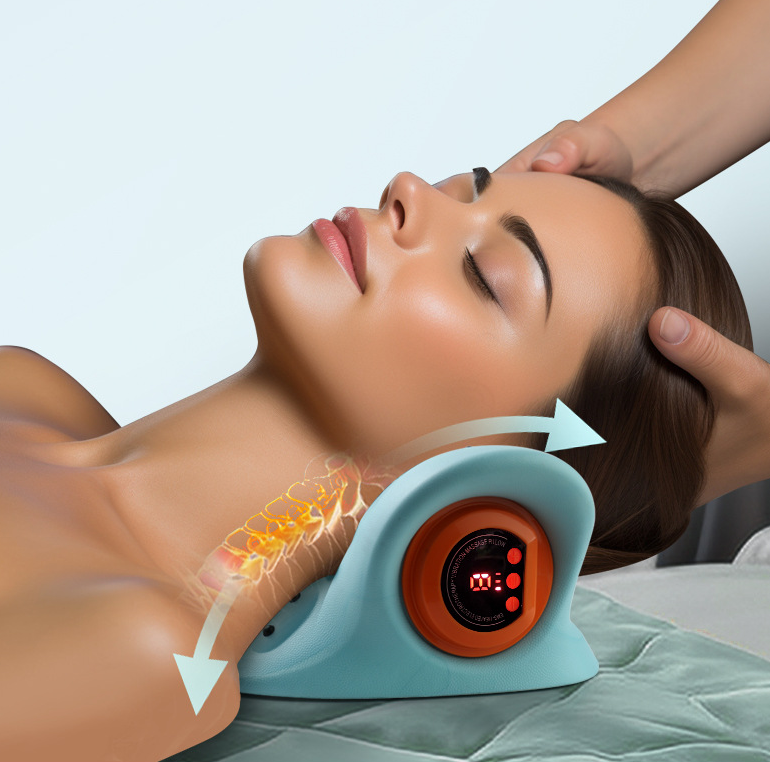 Portable American Smart EP multi-functional neck and shoulder massager with car mount, electric kneading therapy for household or travel use.