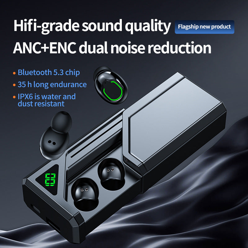 BQ70 wireless Bluetooth earphones with in ear digital display, long battery life, Bluetooth 5.3 hot selling pull-out compartment, high frequency - American Smart